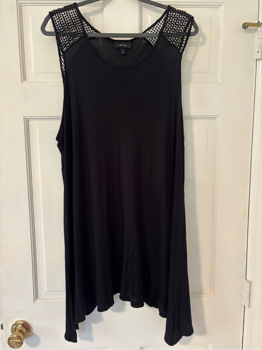 Apt. 9 Size 2X Black Sleeveless Tunic
